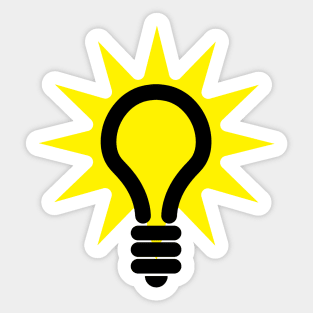 Light bulb Sticker